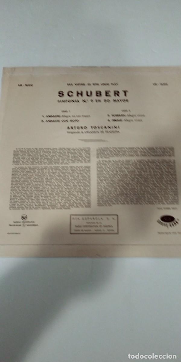 Discos de vinilo: Toscanini Orquesta de Filadelfia Schubert - Foto 2