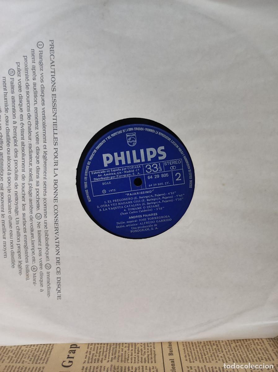 Discos de vinilo: ANDRES PAJARES PAJARISSIMO - Foto 1