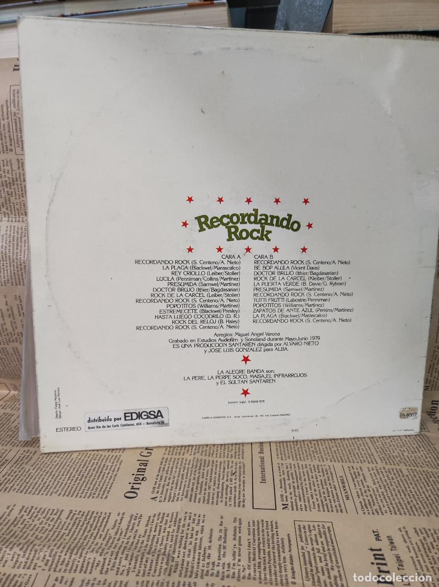 Discos de vinilo: La Alegre Banda &ndash; Recordando Rock - Foto 2