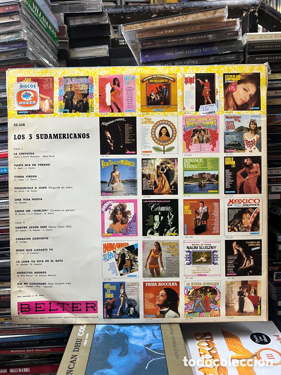 Discos de vinilo: Los 3 sudamericanos La chevecha - Foto 2