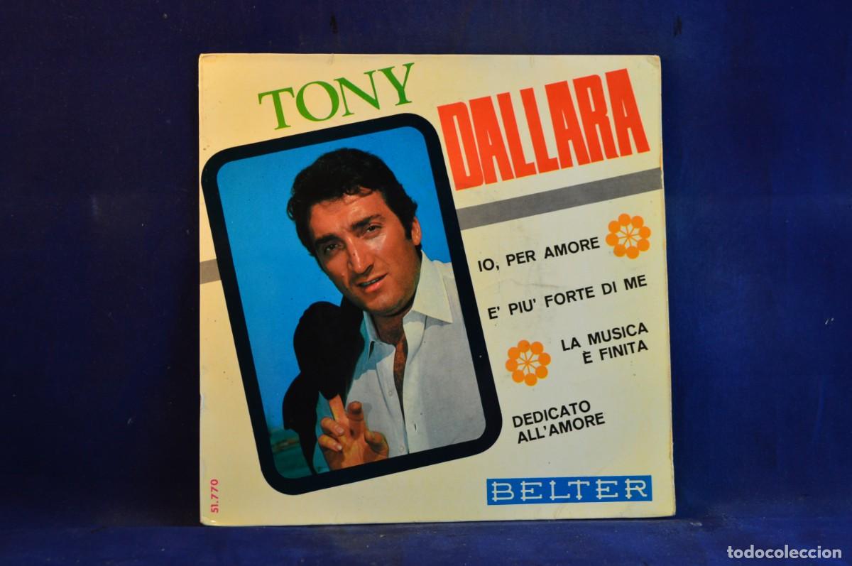 Discos de vinilo: TONY DALLARA - IO PER AMORE - + 3 EP - Foto 1