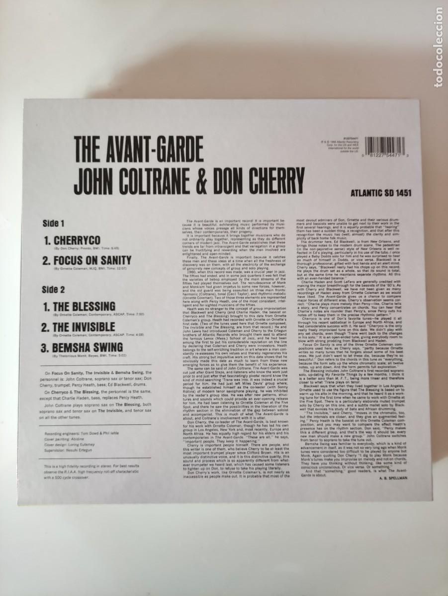 Discos de vinilo: John Coltrane Don Cherry. The Avant-Garde - Foto 2