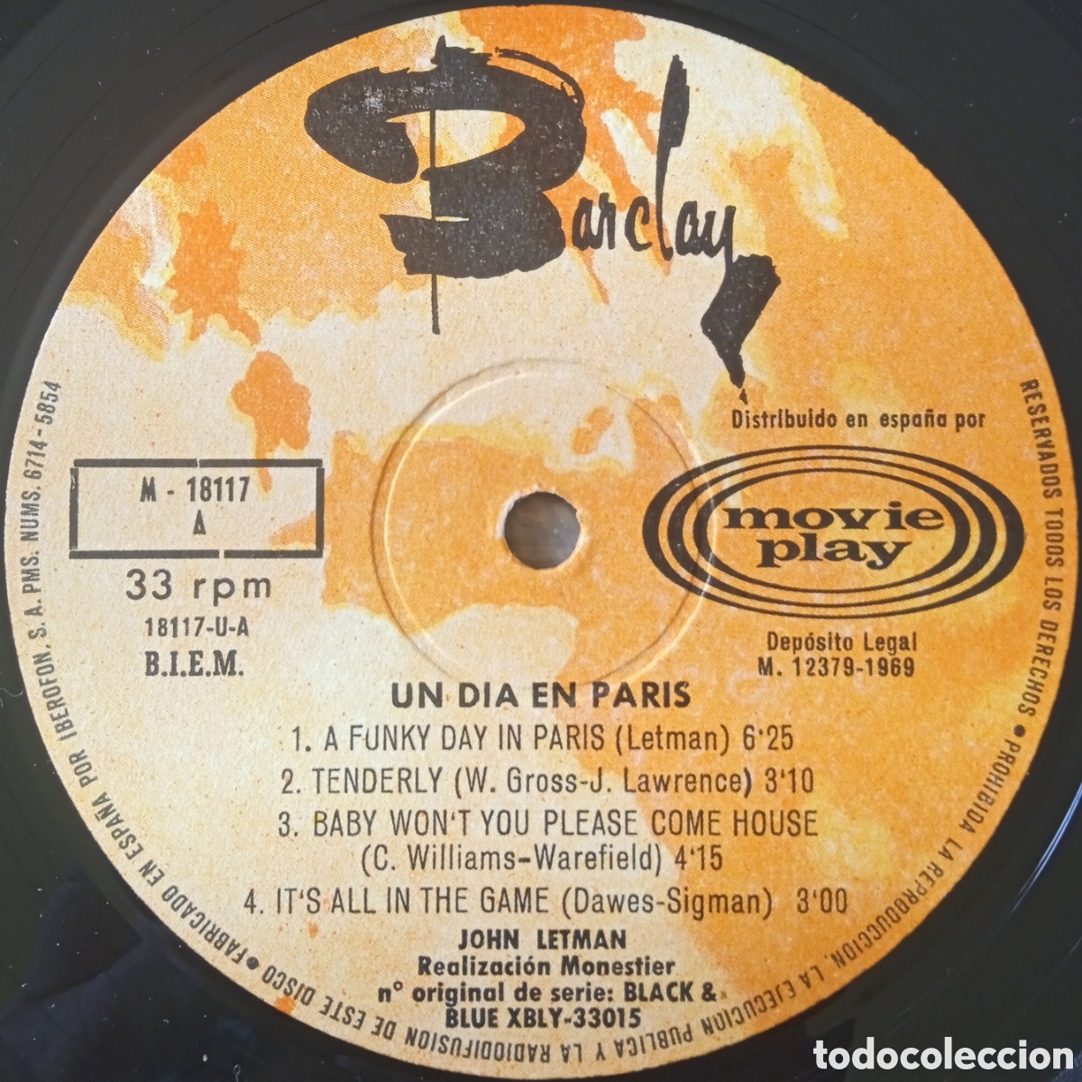 Discos de vinilo: Disco de vinilo Johnny Letman - Foto 3