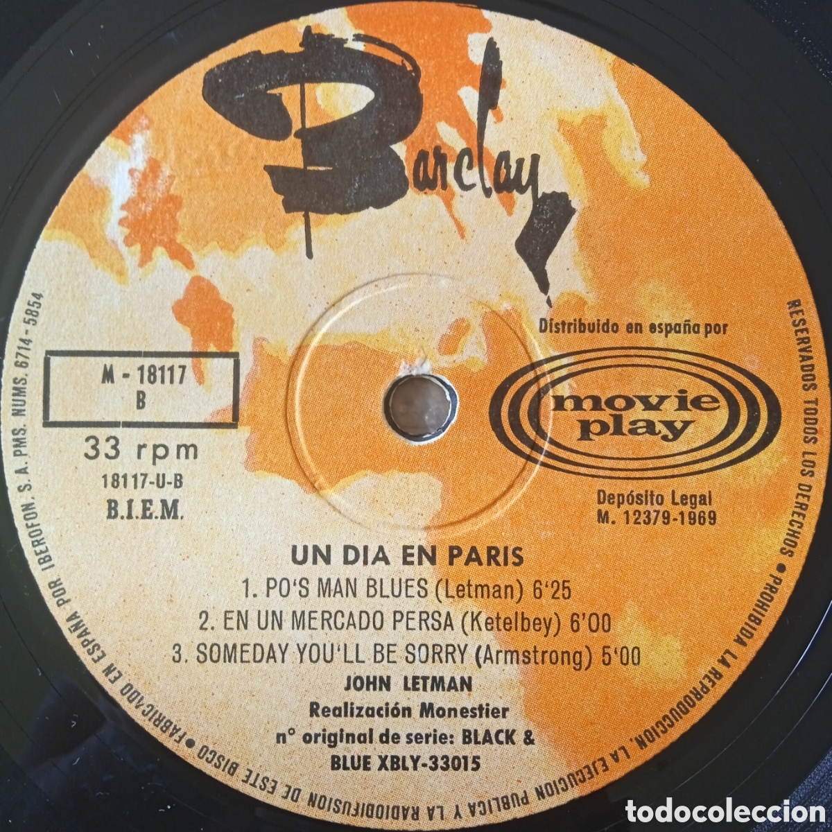 Discos de vinilo: Disco de vinilo Johnny Letman - Foto 4