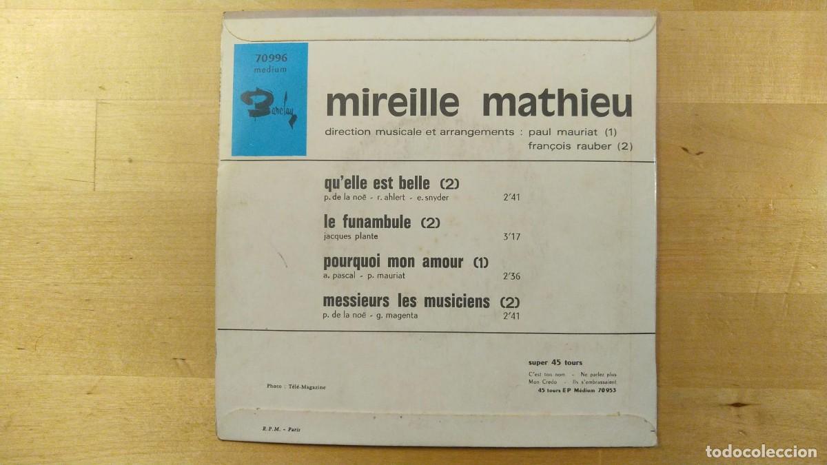 Discos de vinilo: Mireille Mathieu &lrm;&ndash; Quelle Est Belle - Foto 4