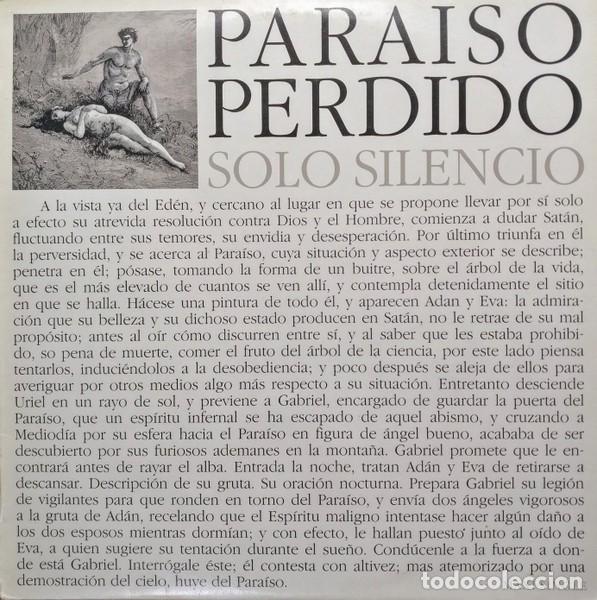 Discos de vinilo: Paraiso Perdido &ndash; Solo Silencio - Foto 1