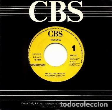 Discos de vinilo: RICHENEL &middot;&middot;&middot; Are you just using me - (Single) - Foto 1