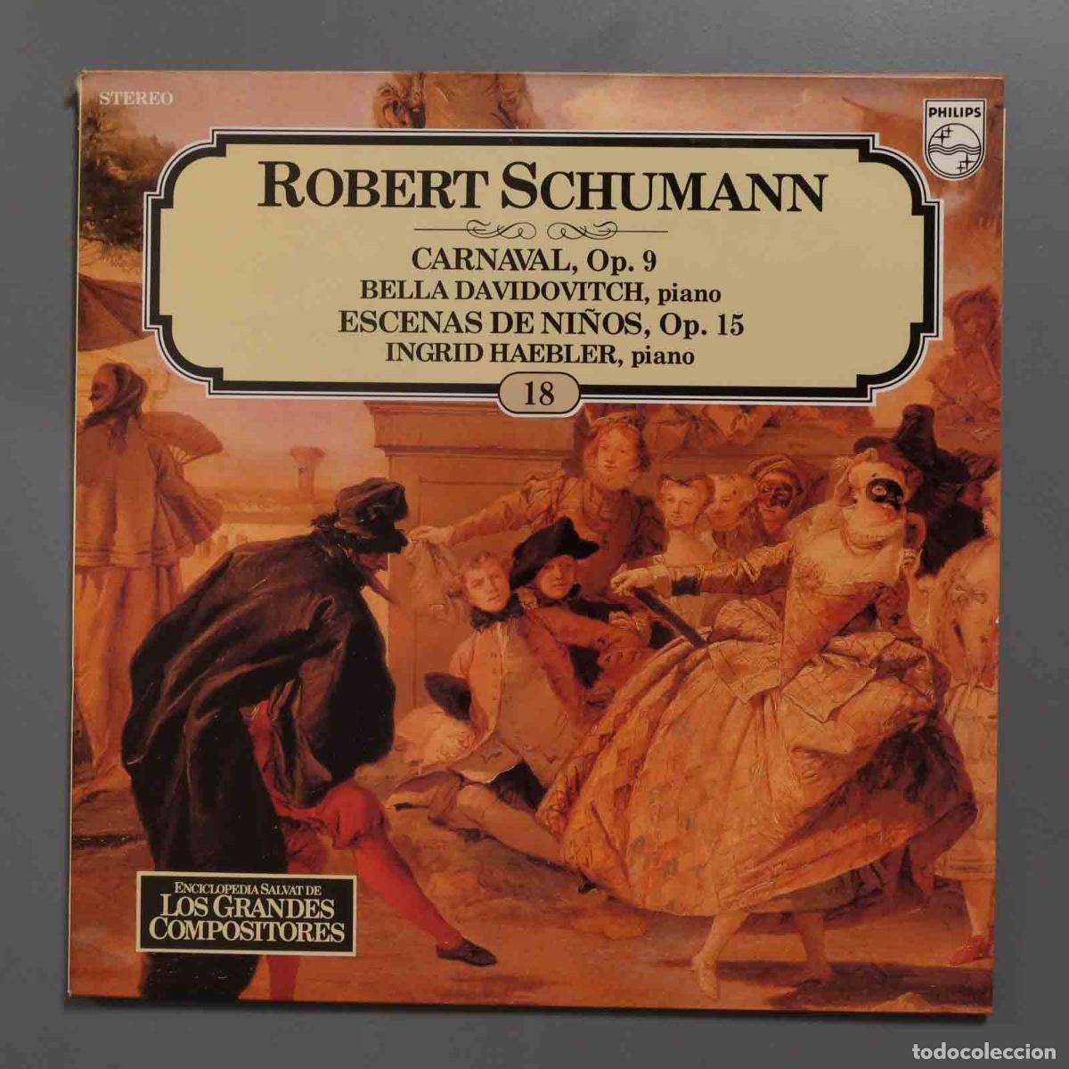 Disques de vinyle: LP. schumann. 18. GRANDES COMPOSITORES. SALVAT