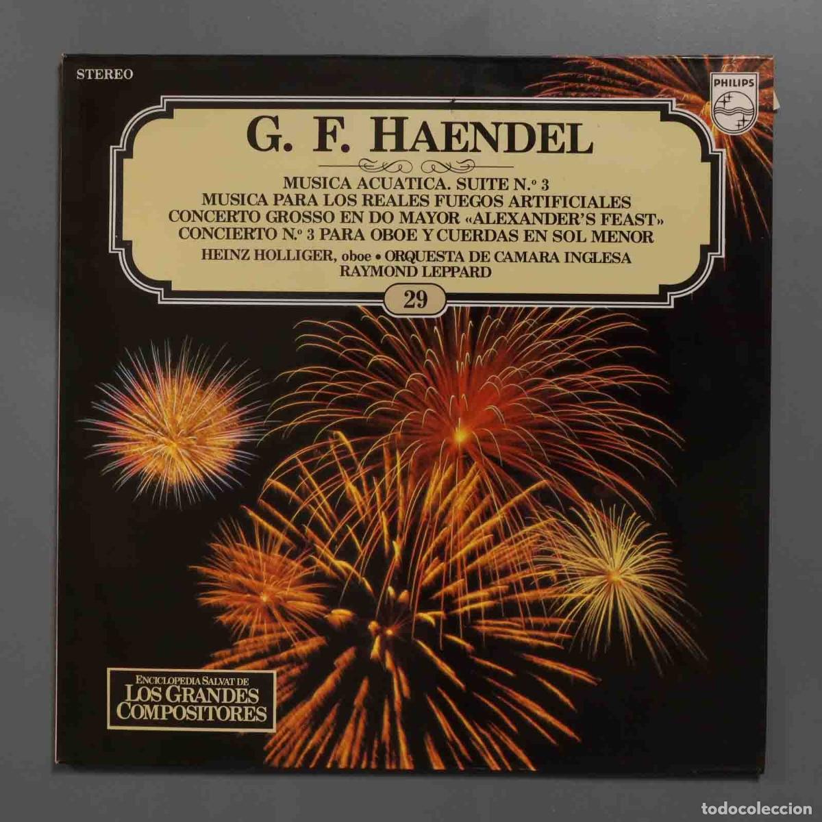 Discos de vinilo: LP. HAENDEL. 29. GRANDES COMPOSITORES. SALVAT