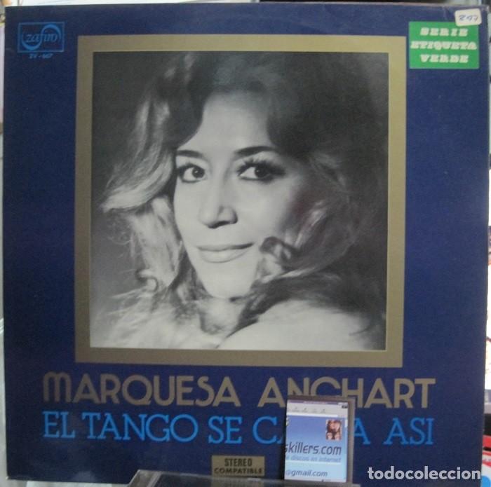 Vinyl records: MARQUESA ANCHART - EL TANGO SE CANTA ASI