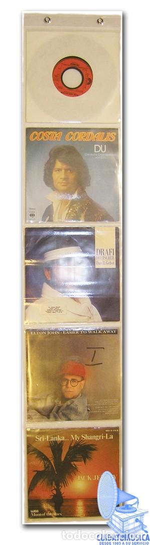 Discos de vinilo: DISPLAY EXPOSITOR PARA 5 DISCOS DE VINILO SINGLE 7 Y EP - Foto 1