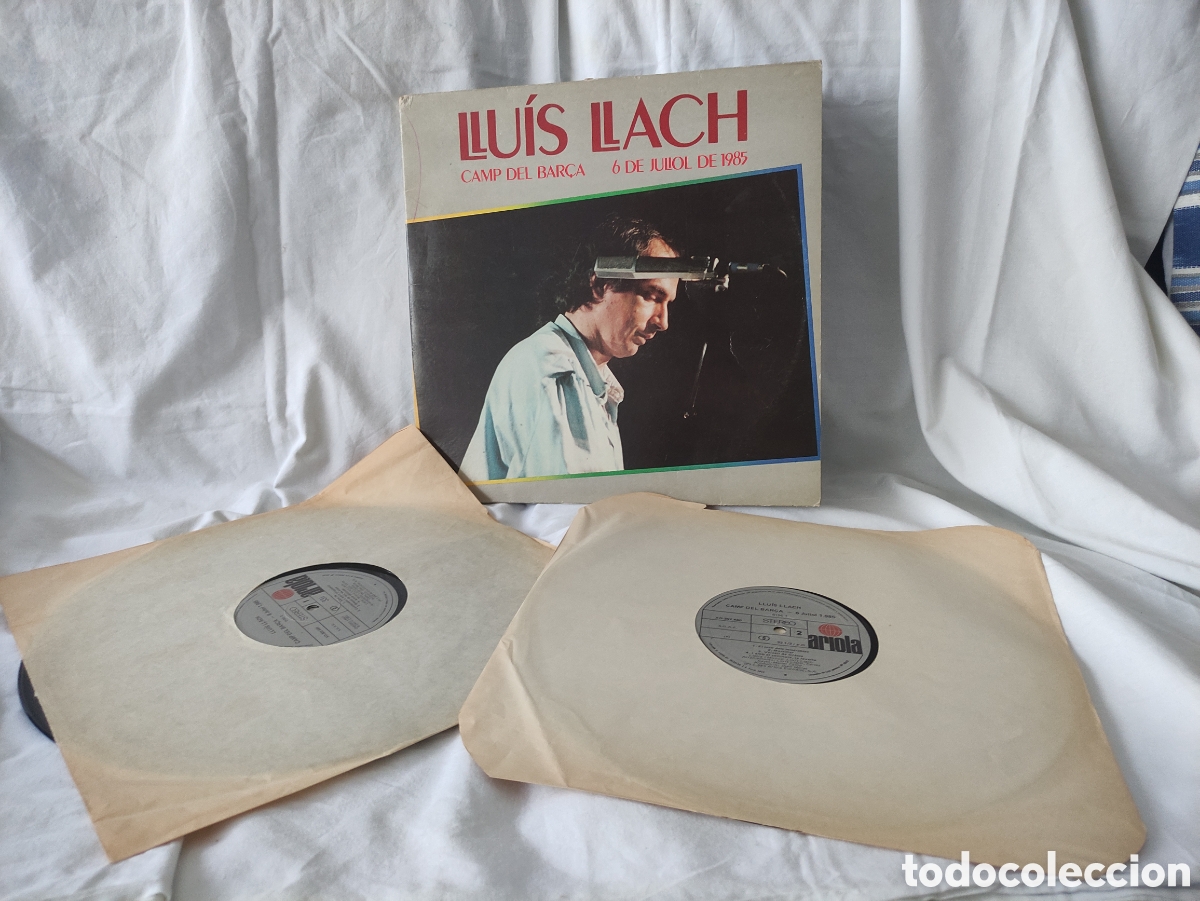 Discos de vinilo: Llu&iacute;s Llach. Camp del Bar&ccedil;a - Foto 2