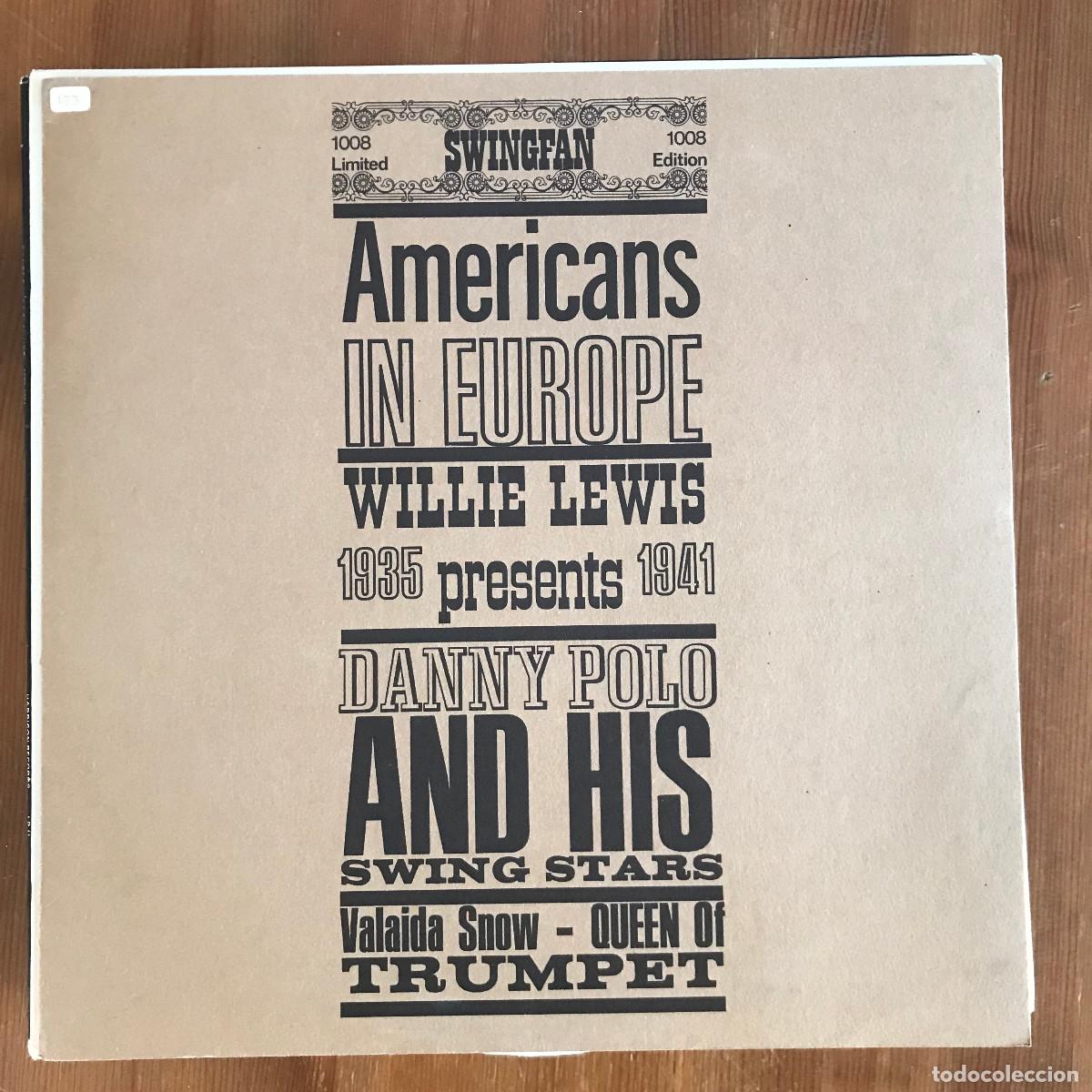 Vinyl-Schallplatten: VV.AA. - AMERICANS IN EUROPE 1935-1941 - WILLIE LEWIS, DANNY POLO - LP SWINGFAN ALEMANIA 197?