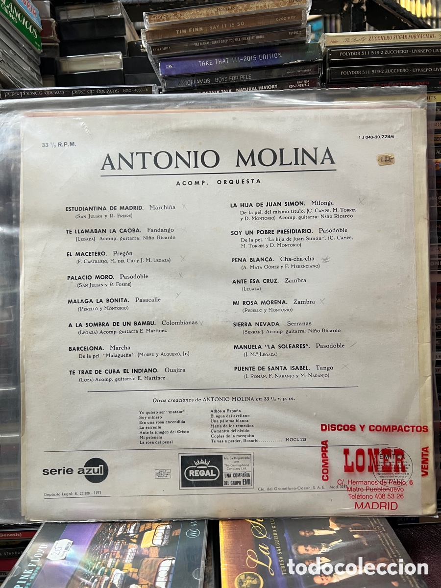 Discos de vinilo: Antonio Molina Serie azul - Foto 2