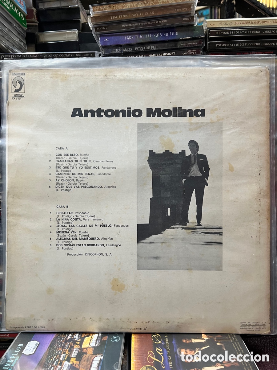 Discos de vinilo: Antonio Molina Con ese beso - Foto 2