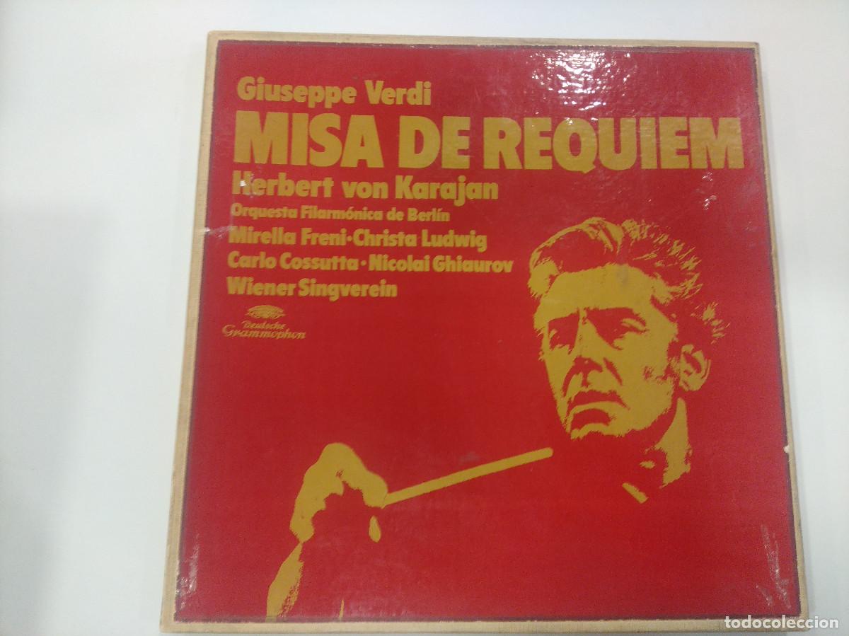 Discos de vinilo: GIUSEPPE VERDI/MISA DE REQUIEM/ESTUCHE 2 VINILOS. - Foto 1