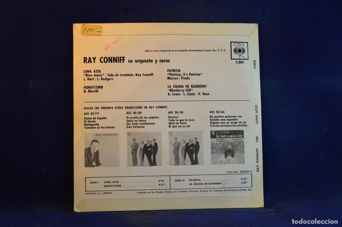 Discos de vinilo: RAY CONNIFF SU ORQUESTA Y COROS - LUNA AZUL - + 3 EP - Foto 2