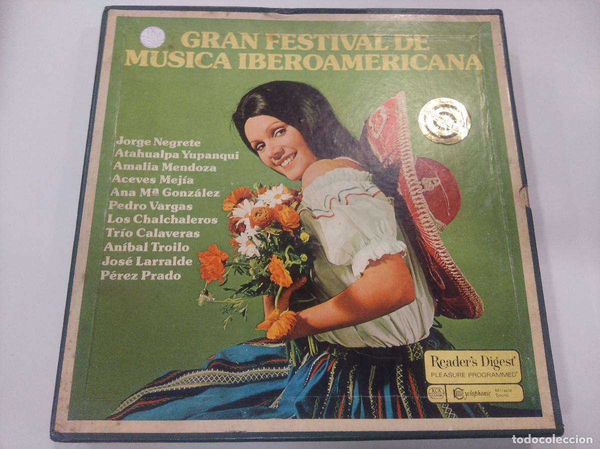 Vinyl records: GRAN FESTIVAL DE MUSICA IBEROAMERICANA/ESTUCHE 9 VINILOS.
