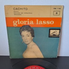 Discos de vinilo: GLORIA LASSO ‎– CACHITO SELLO: LA VOZ DE SU AMO ‎– 7ERL 1.148 FORMATO: VINYL, 7”, EP, 45 RPM PA