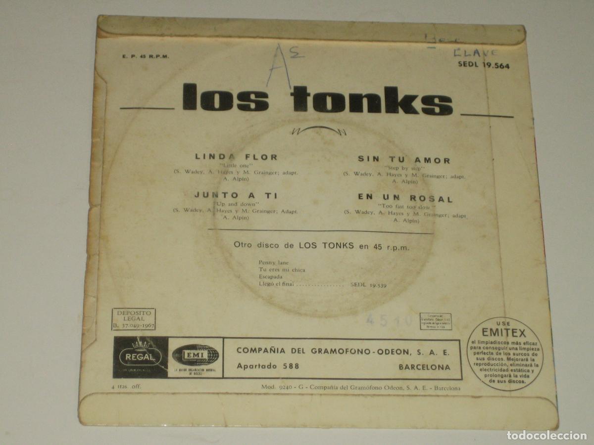 Discos de vinilo: LOS TONKS - CARATULA SIN VINILO - - Foto 2