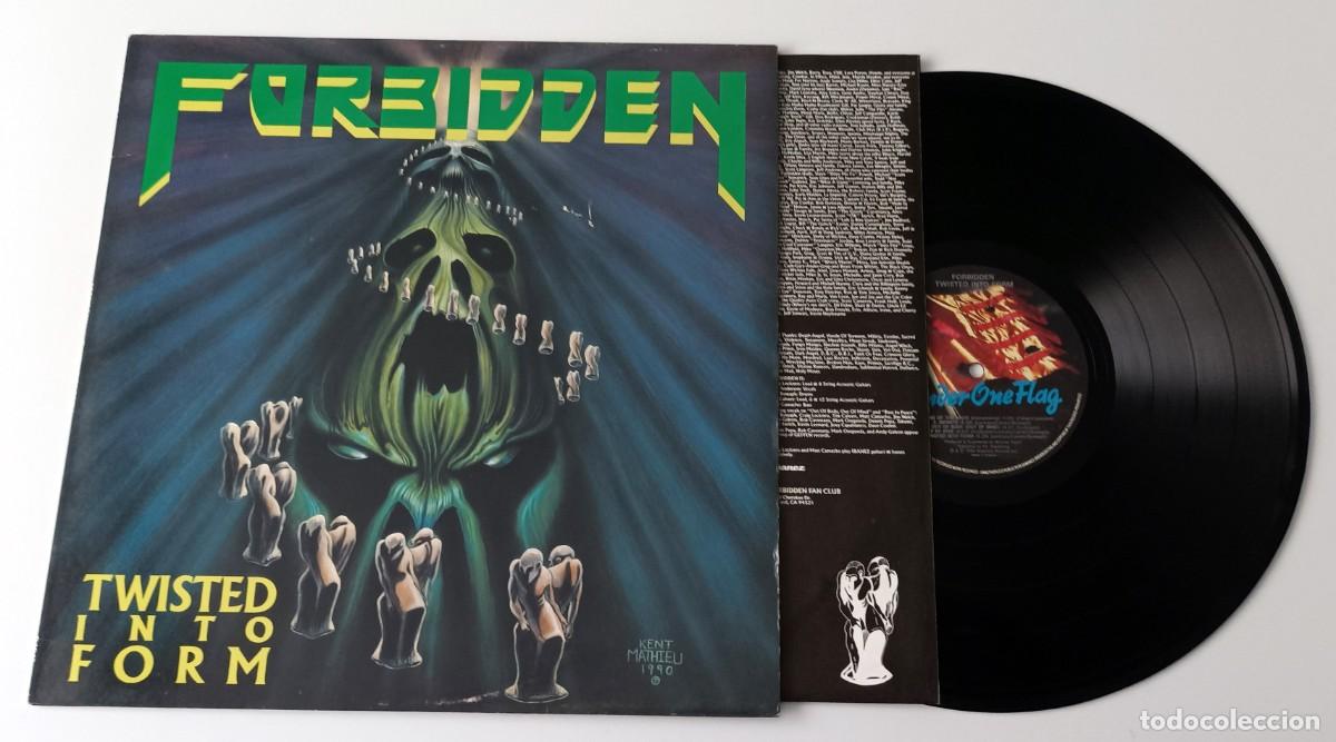 Discos de vinilo: LP FORBIDDEN - TWISTED INTO FORM - Foto 3