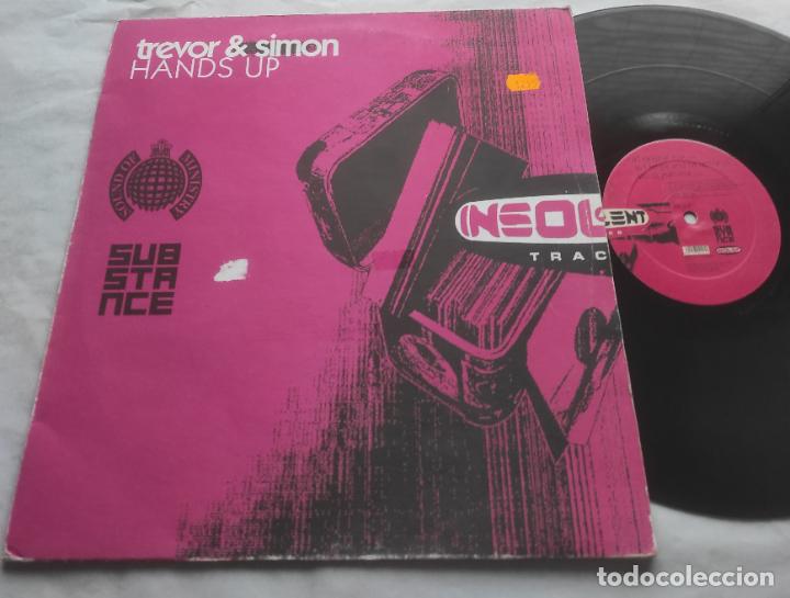 Discos de vinilo: TREVOR & SIMON - HANDS UP - MAXI- - Foto 1