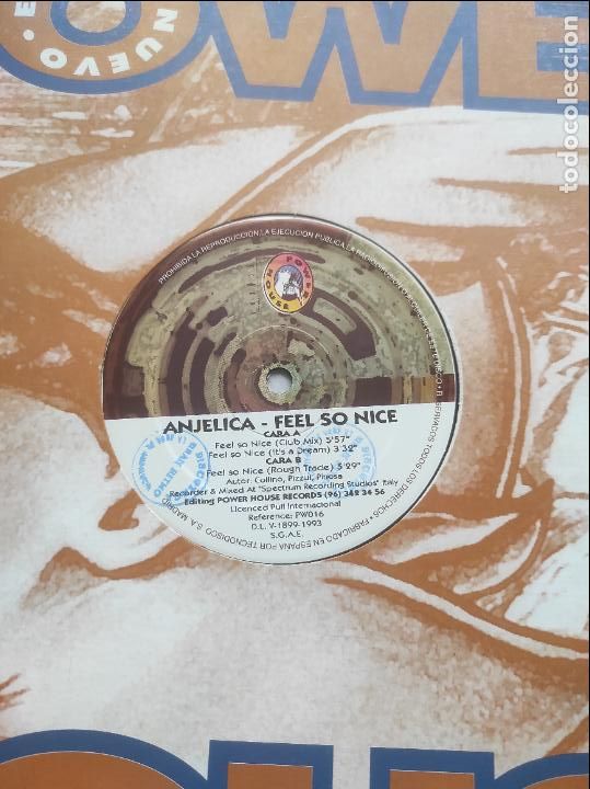 Discos de vinilo: anjelica feel so nice-MAXI- - Foto 1