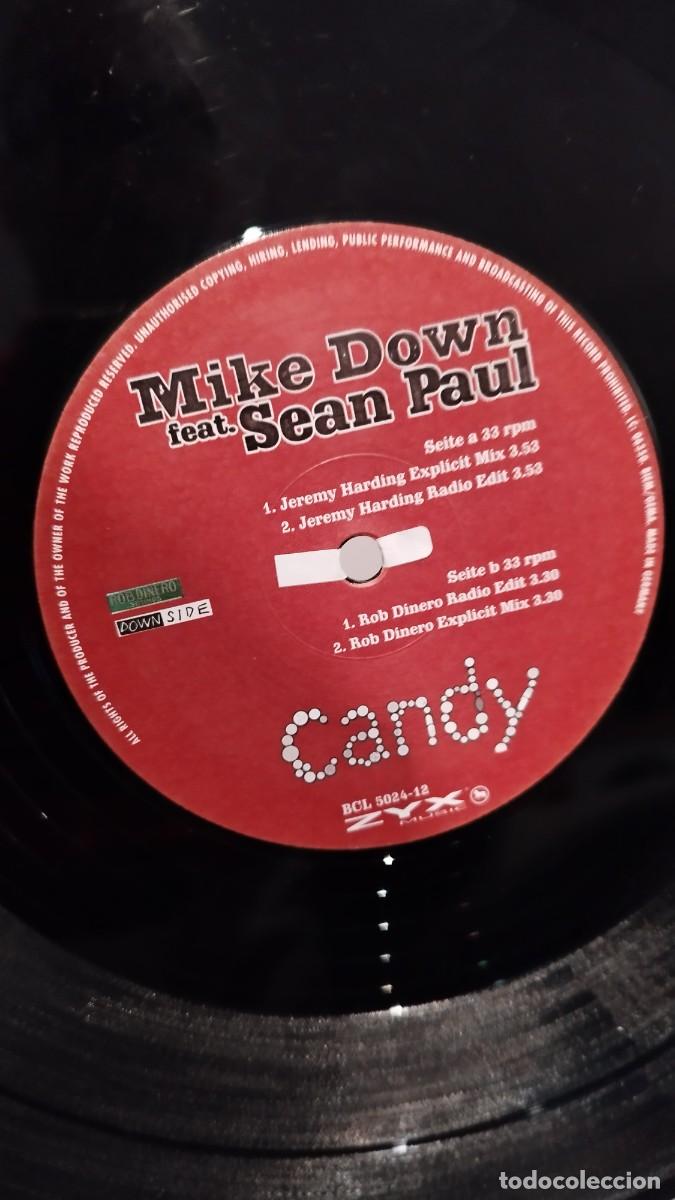 Discos de vinilo: Mike Down Feat. Sean Paul &ndash; Candy.Vinilo Maxi Single - Foto 2