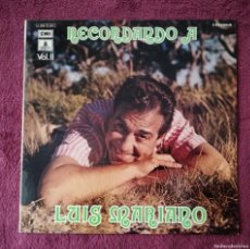 Discos de vinilo: LUIS MARIANO - RECORDANDO A (EMI ODEON) LP - PEDIDO MINIMO 7€