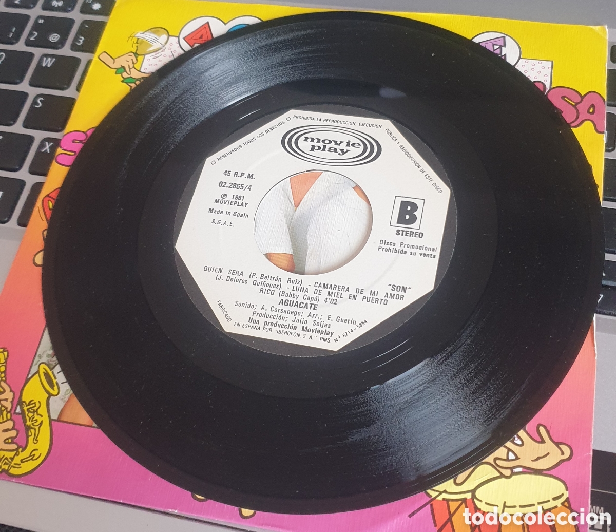 Discos de vinilo: Aguacate - Salsa. Movie play - Foto 2