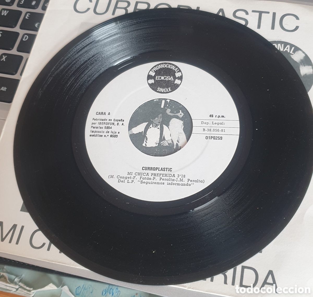 Discos de vinilo: Curroplastic - mi chica preferida - Foto 2