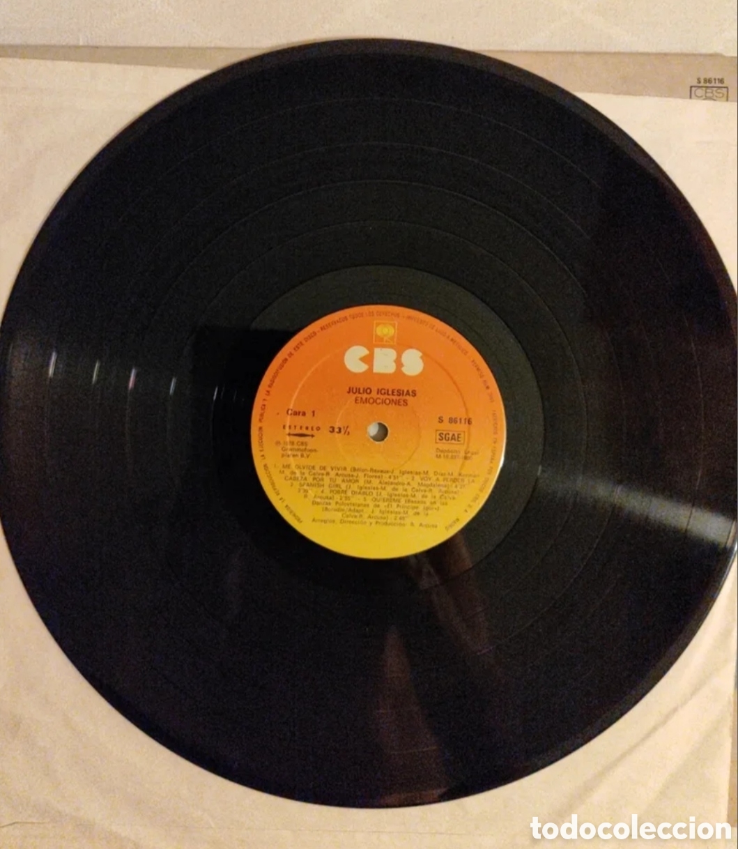 Discos de vinilo: JULIO IGLESIAS - Emociones - Foto 5