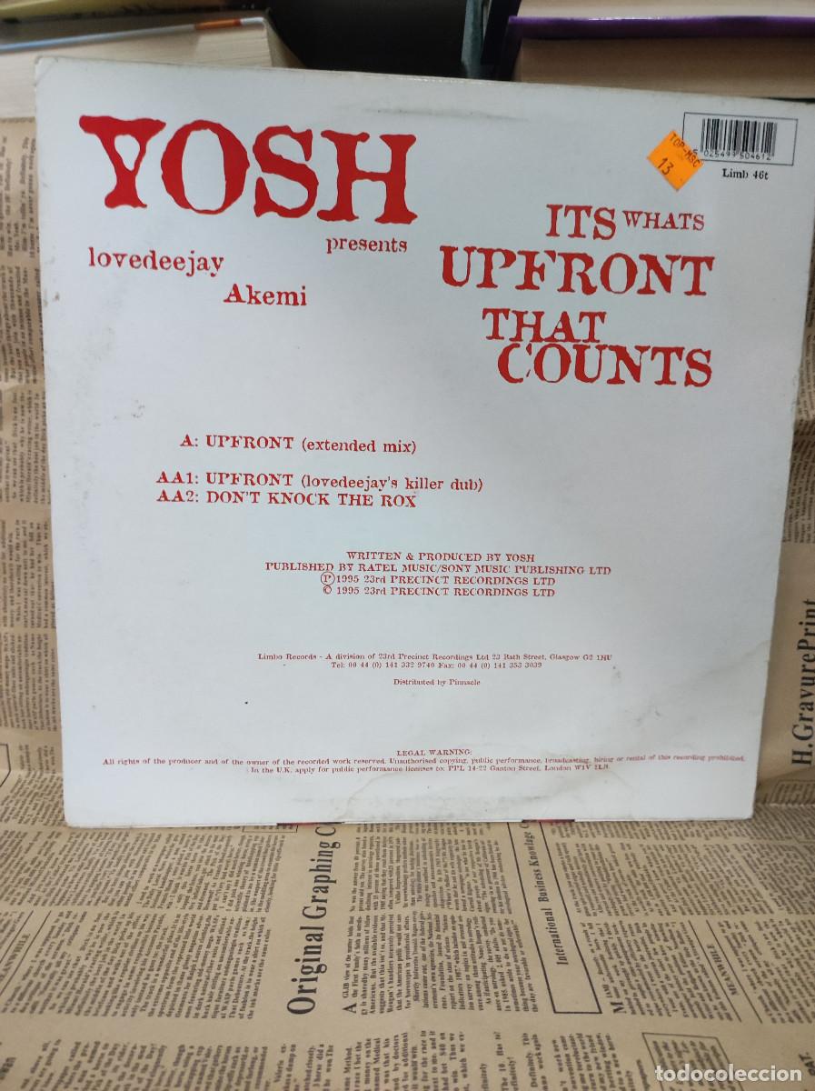 Discos de vinilo: Yosh Presents Lovedeejay Akemi &ndash; Its Whats Upfront That Counts - Foto 2