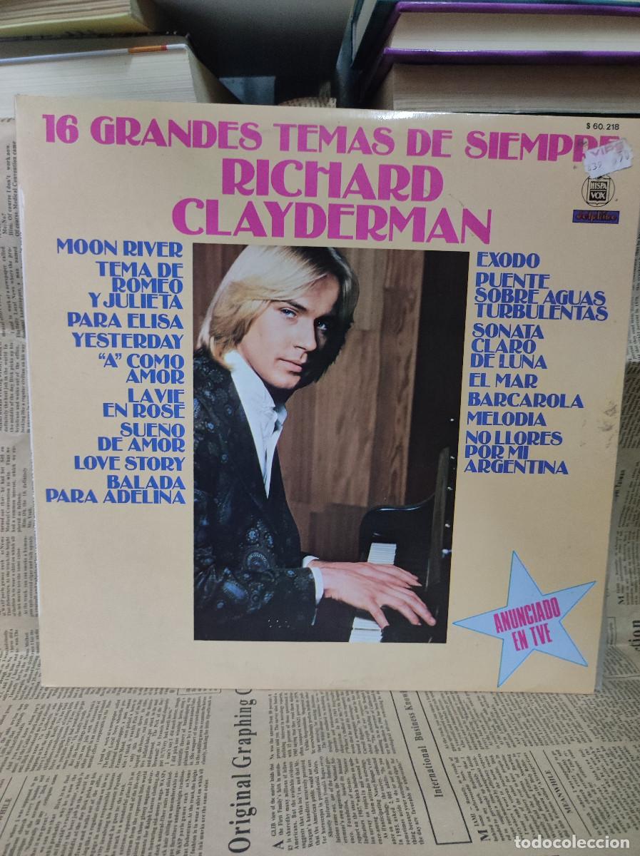 Discos de vinilo: Richard Clayderman &ndash; 16 Grandes Temas De Siempre - Foto 1