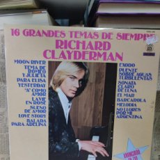 Discos de vinilo: RICHARD CLAYDERMAN – 16 GRANDES TEMAS DE SIEMPRE