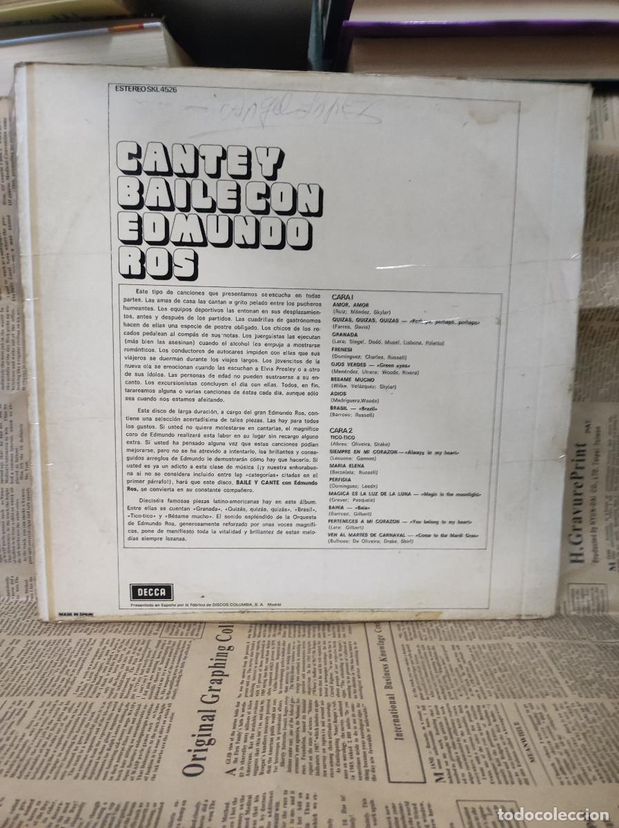 Discos de vinilo: CANTE Y BAILE CON EDMUNDO ROS - Foto 2