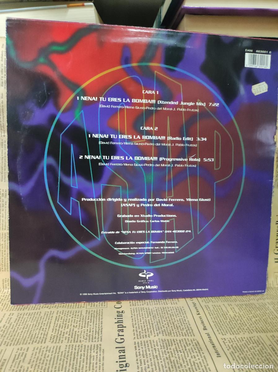 Discos de vinilo: ASAP &ndash; Nena! T&uacute; Eres La Bomba!!! - Foto 2