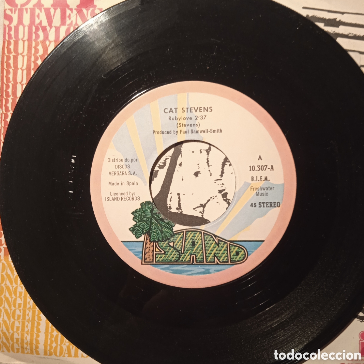 Discos de vinilo: Cat Stevens, Ruby love,1971,funda vg,disco nm - Foto 3