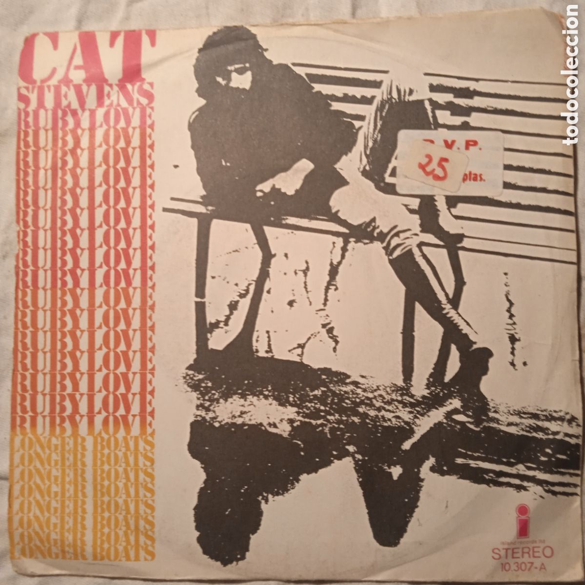 Discos de vinilo: Cat Stevens, Ruby love,1971,funda vg,disco nm - Foto 1
