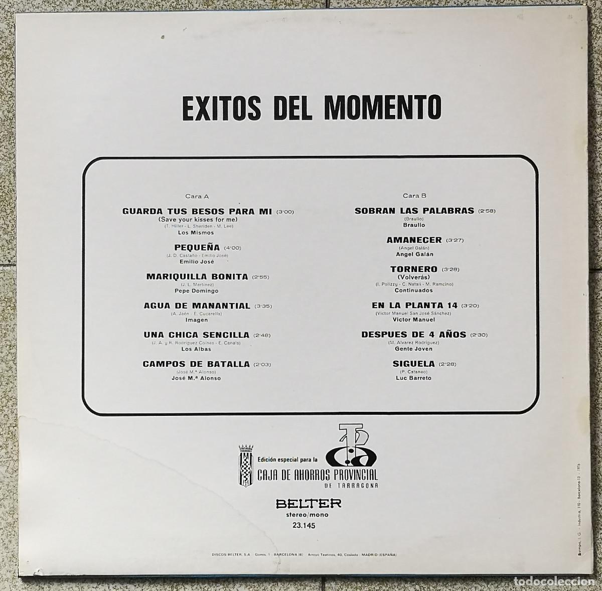 Discos de vinilo: VINILO LP - EXITOS DEL MOMENTO 1976 - BELTER - Made in Spain - Foto 2
