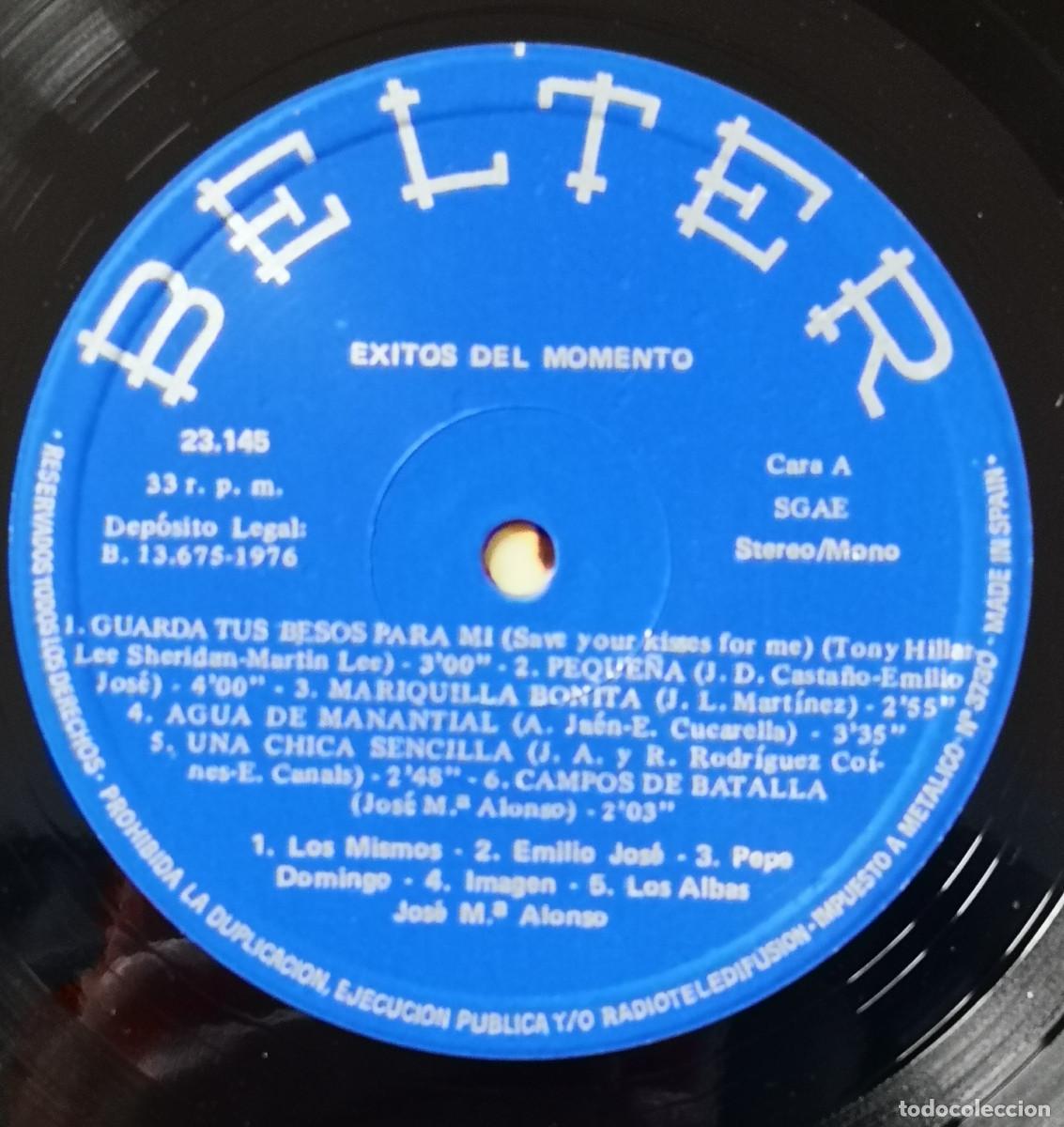 Discos de vinilo: VINILO LP - EXITOS DEL MOMENTO 1976 - BELTER - Made in Spain - Foto 5