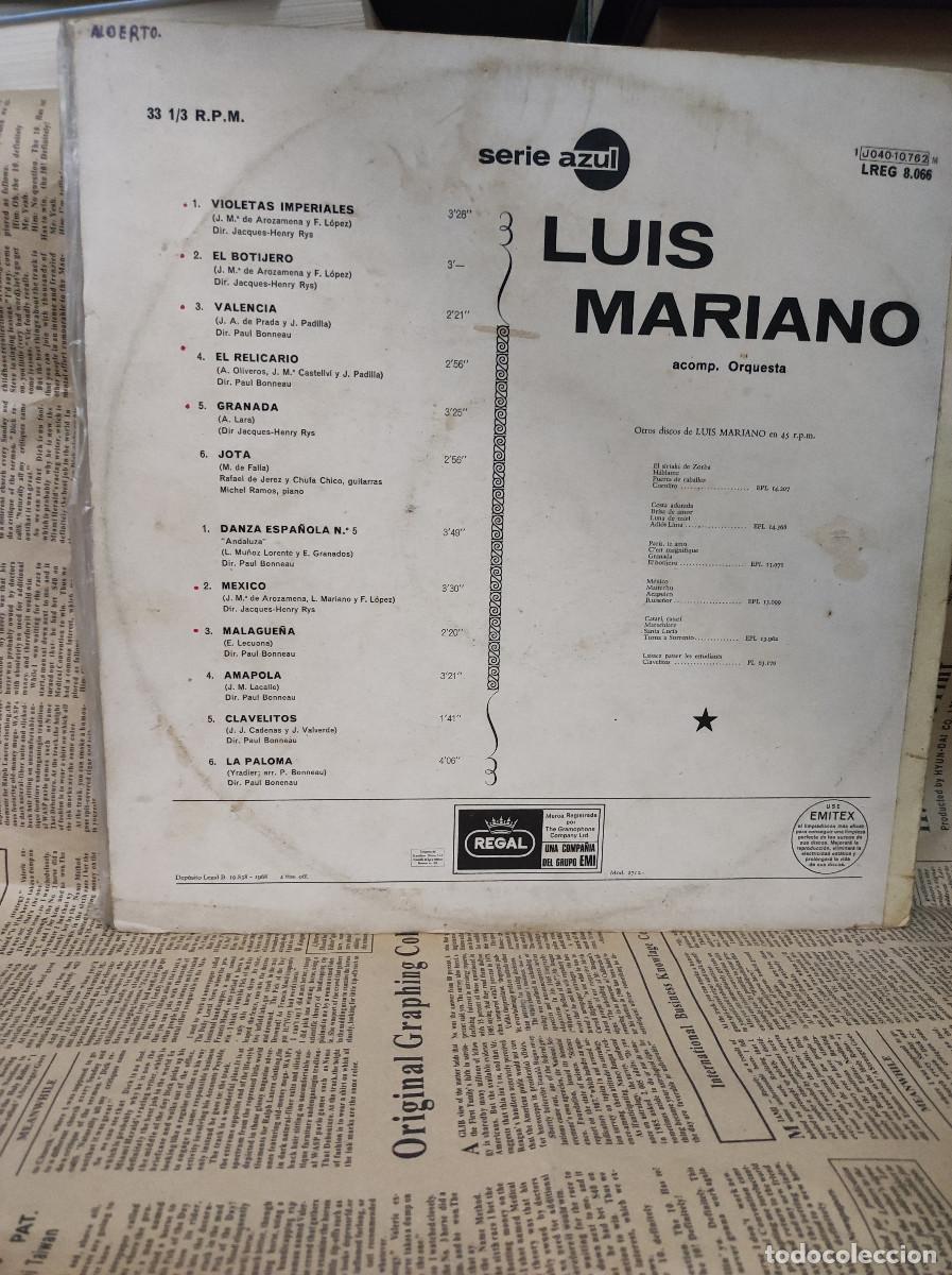 Discos de vinilo: LUIS MARIANO - Foto 2