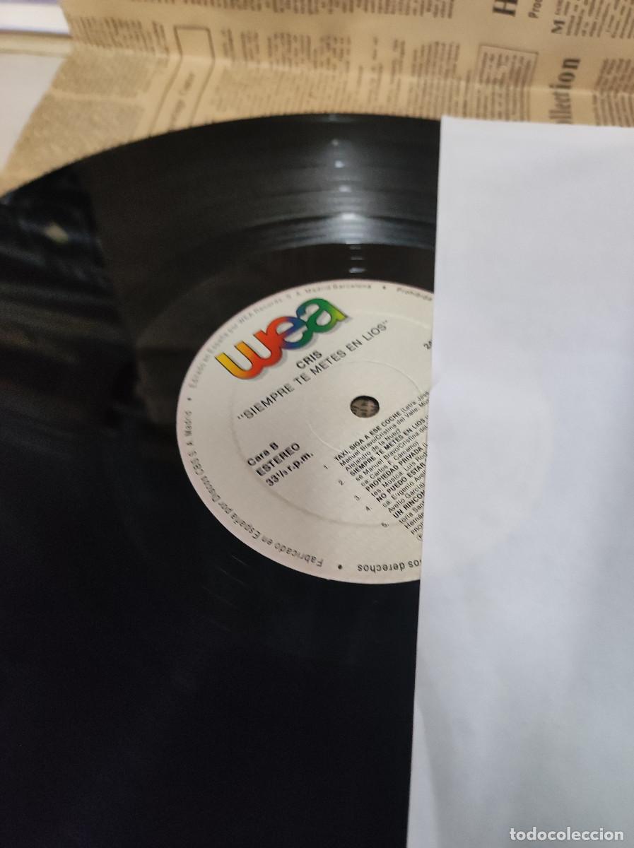 Discos de vinilo: Cris &ndash; Siempre Te Metes En L&iacute;os - Foto 1