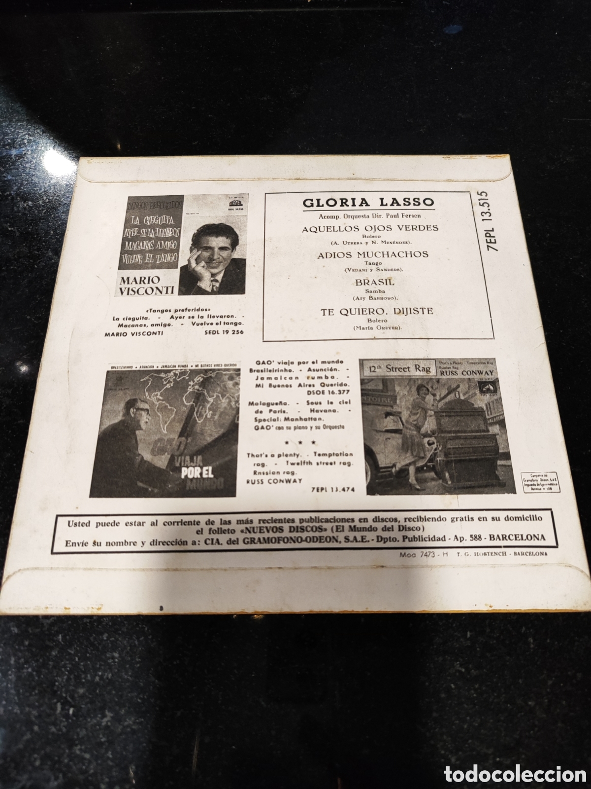 Discos de vinilo: Single Baile con Gloria Lasso - Foto 2