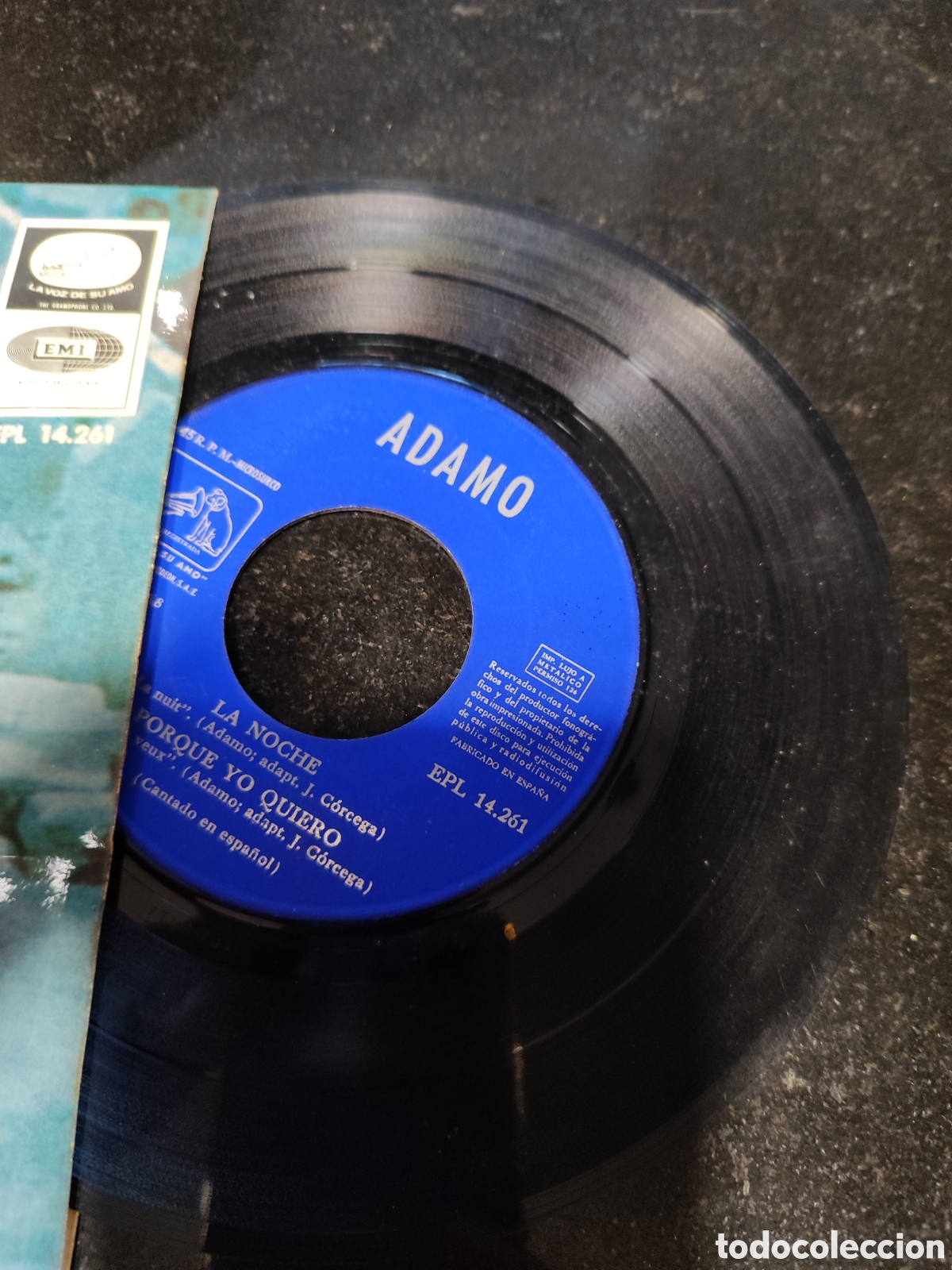 Discos de vinilo: Single Adamo canta en espa&ntilde;ol - Foto 3