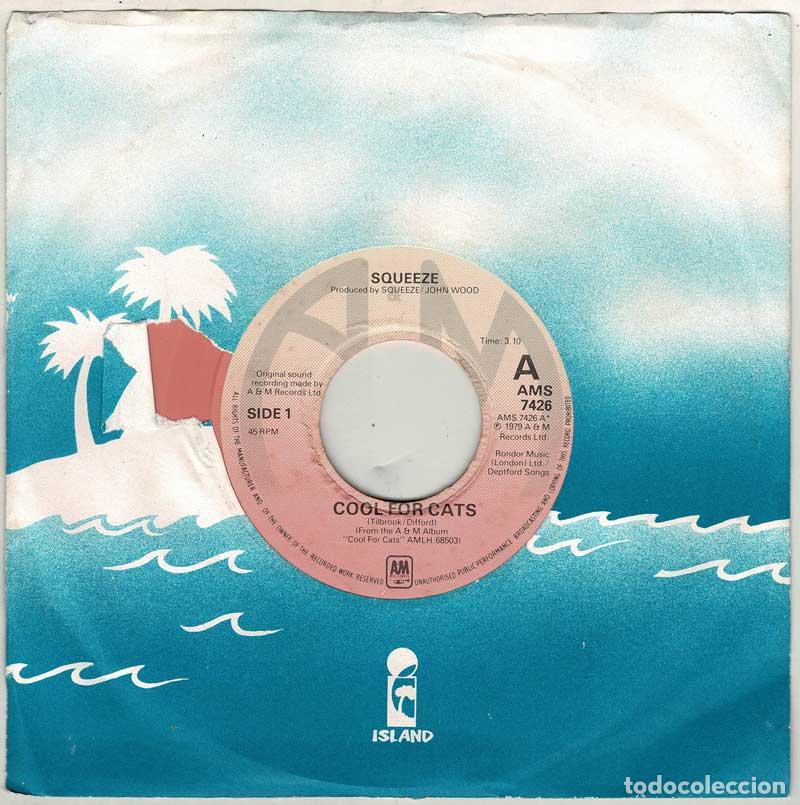 Discos de vinilo: Squeeze - Cool for Cats / Model. Single rosa (s&oacute;lo vinilo) - Foto 1