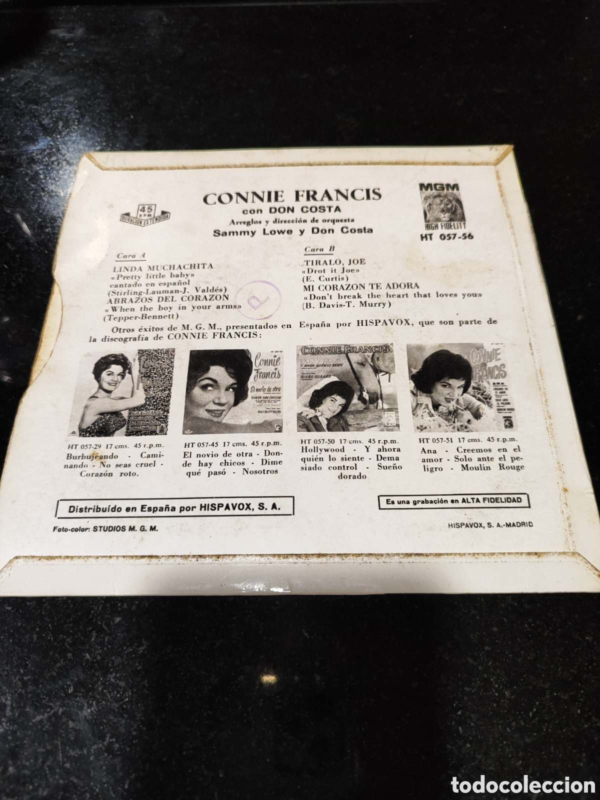 Discos de vinilo: Single Connie Francis con Don Costa - Foto 2