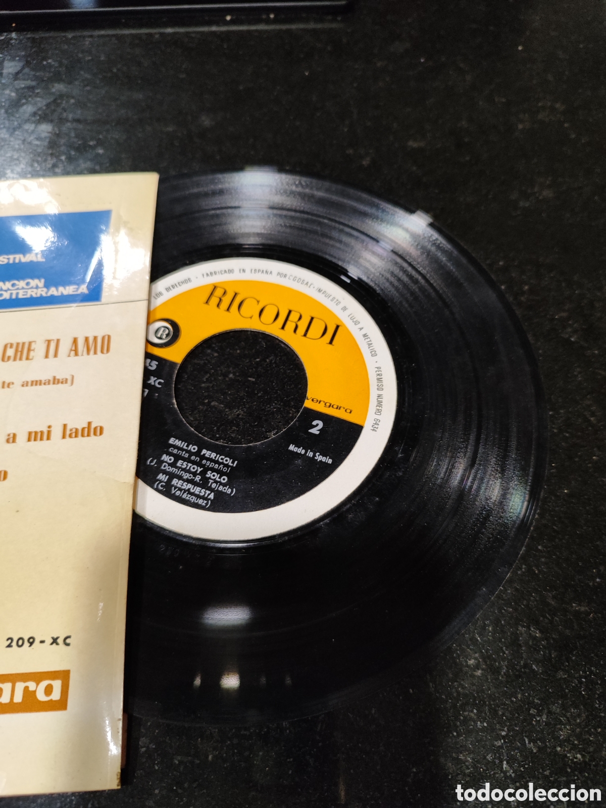 Discos de vinilo: Single Emilio Pericoli - Foto 3