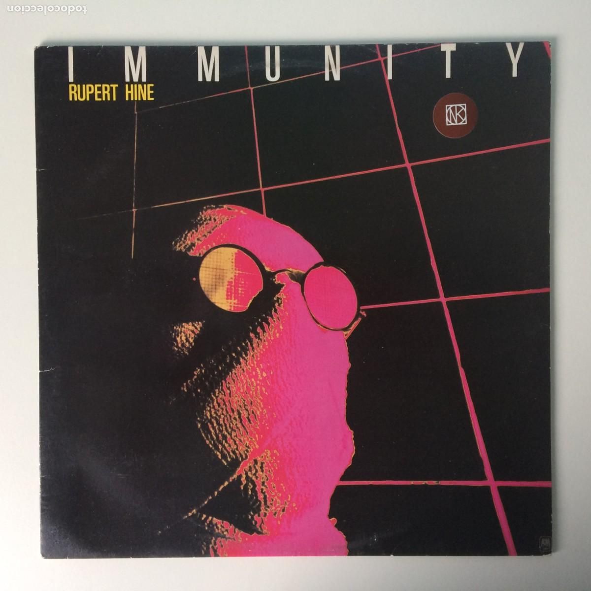 Discos de vinilo: Rupert Hine &lrm;&ndash; Immunity , Holanda 1981 A&M Records - Foto 1