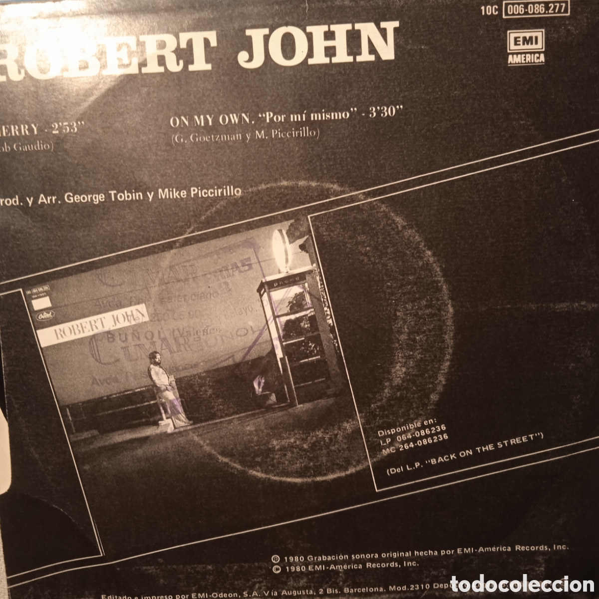 Discos de vinilo: Robert John, sherry,1980 - Foto 2